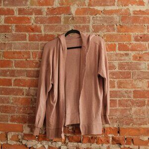 Women's Pink Cardigan w/ hood